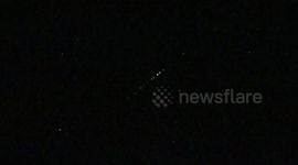 Remarkable video shows convoy of Space X satellites over Welsh night skies