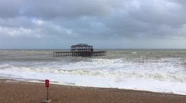 Massive waves on Brighton Beach