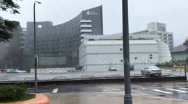 Super Typhoon Lekima - Taipei, Taiwan (4k clip 1)