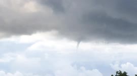 Amazing weather. Waterspouts forming over Kells, Whitehaven