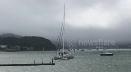 Climate activist Greta Thunberg sets sail from UK for New York