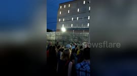 ICE protesters chant 