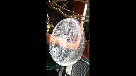 natural ice sculpture