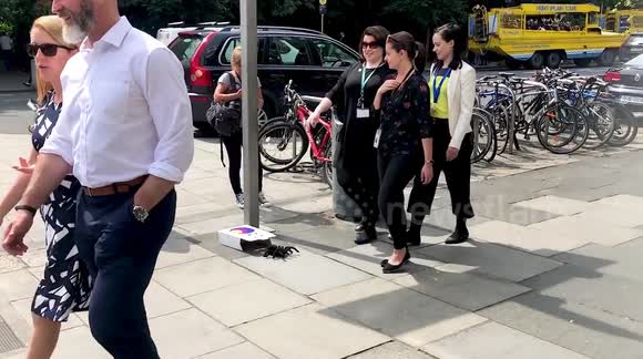 Web of deception: Prankster freaks out pedestrians in Ireland with fake giant SPIDER