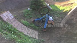 When hands can't find handlebars in midair