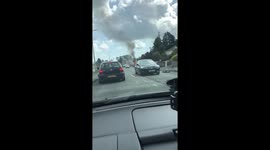 Electrical fire?? Just outside #Carmarthen #dashcamuk #fire @DodgyDriversUK https://t.co/4w1QTFSlX4