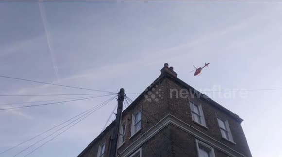 Air ambulance rushes to aid of suspected stabbing victim in south London