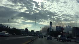 Fire in Monterrey, Mexico