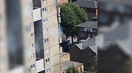 Residents feared another Grenfell disaster when a fire broke out in a tower block just yards from the remains of the building where 72 people lost their lives.