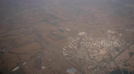 Bulgaria and the Black Sea seen from above.