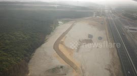 Airplane landing at Estambul Airport