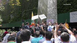 Scores join Kashmir protest outside UN in New York