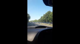 Traffic A34 England heatwave bank holiday 2019