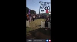 Billie Eilish makes a surprise appearance at Leeds Festival guest area