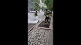 Widewheel escooter battery caught fire