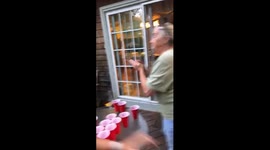 My grandma making a pong shot