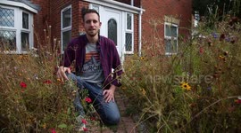 An amateur gardener fed up with his boring lawn has stunned neighbours by creating a stunning MEADOW in the front of his suburban home