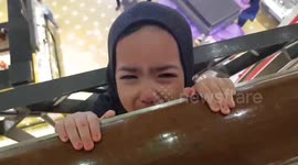 Dad rescues four-year-old daughter with head stuck in railings