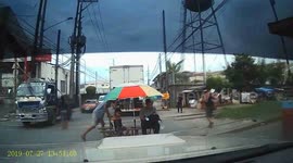 Manila 'trolley boys' crash on level crossing