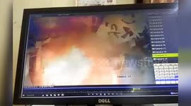 CCTV captures the moment an Indian chemical factory blew up