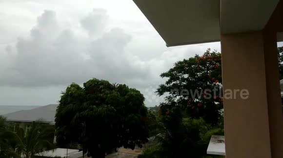 Hurricane Dorian Rain bands hit Bahamas eastern New Providence