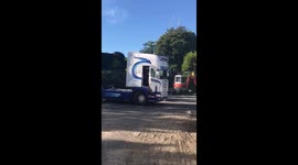 Got to learn somewhere!! First time ever driving a truck