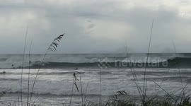 Florida surfers hit the waves as Hurricane Dorian brings large swells
