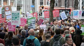 Protest outside the Home Office demanding protection of free movement