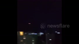 AirAsia plane makes emergency landing after engine bursts into flames