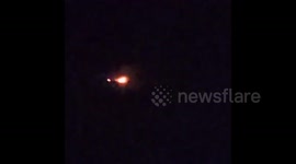 AirAsia plane makes emergency landing after engine bursts into flames