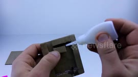 How to make a chest of cardboard lockable