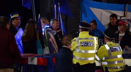 Pro and anti-Brexit protesters face off as Parliament debates rages