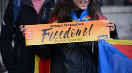 Rally for Catalonia independence held in London