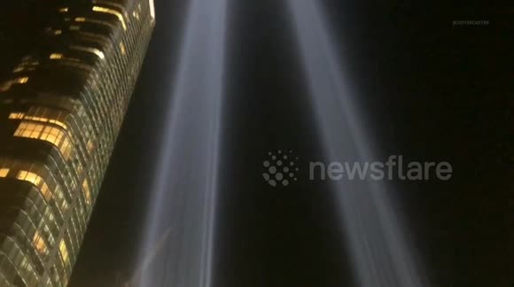 Beams light up New York sky in powerful 9/11 tribute - Buy, Sell or ...
