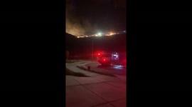 Horseshoe Fire from home in the Cove.