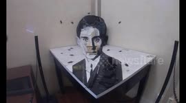 This Franz Kafka Portrait Is Only Visible From One Angle