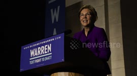 Democratic presidential candidate Elizabeth Warren touts anti-corruption plan at rally in New York City