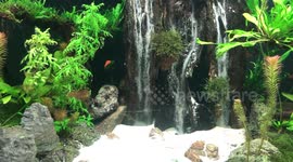 Waterfall aquarium