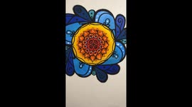 Mandala wallpaint