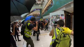 Protesters continue vandalizing the New Town Plaza mall