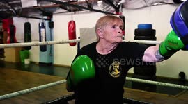 UK's oldest female kickboxer, 76, is training for her first fight