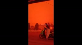 Hellish red skies cover parts of Indonesia as forest fire haze crisis worsens