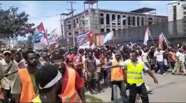 Papua New Guinea held Peaceful demonstrations to support West Papuans