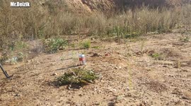 A man from Minsk tested various objects with the help of firecrackers