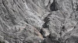 Saddening moment as Italy's Planpincieux glacier CRUMBLES as experts point to global warming