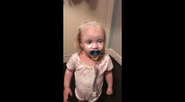 Hilarious scene as UK mum discovers her triplets covered themselves in nappy rash cream