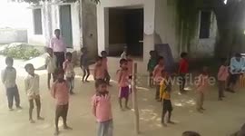 Syncing moves, school students put up fascinating display in northern India