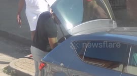 Trade on the street Vodka Brandy Cognac. Business in Birmingham Handsworth UK