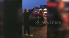 Row erupts at a Cornish tea room as a group of Christians clash with spiritualists attending a medium event