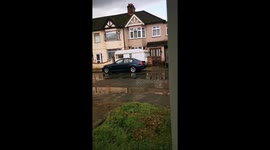 Tail end of huge downpour in the UK